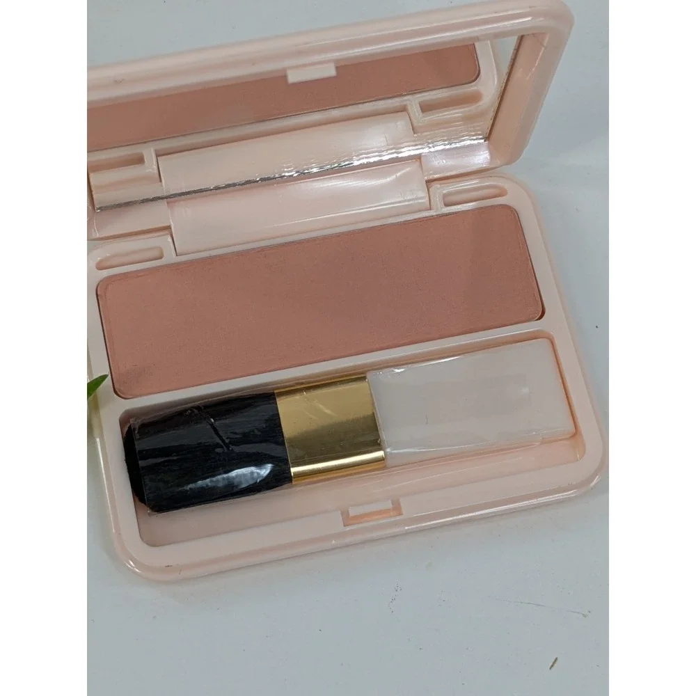 VTG NEW💋Marilyn Miglin Sheer Pressed Blush 18109 Make Up Compact Purse w/ Brush